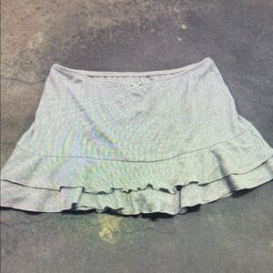 Gray Ruffled Women's Skirt